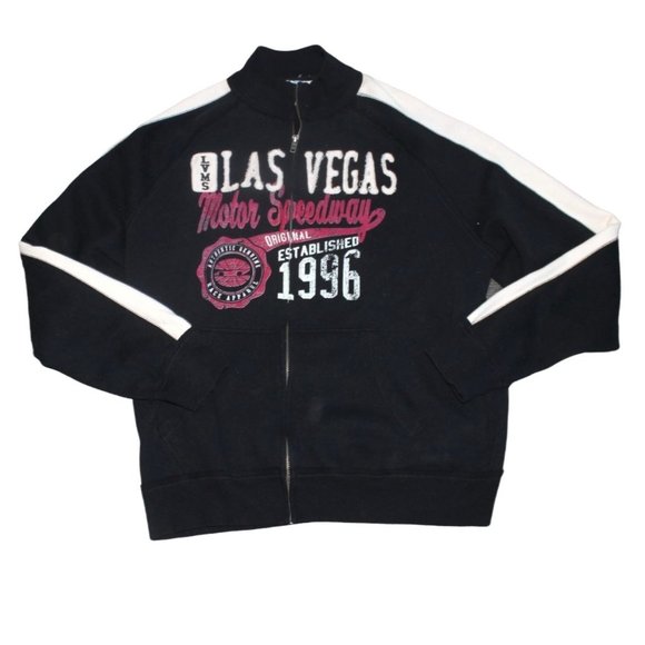 Las Vegas Motor Speedway Other - Las Vegas Motor Speedway Adult Zip Up Sweatshirt-Black-Size XL-GUC
